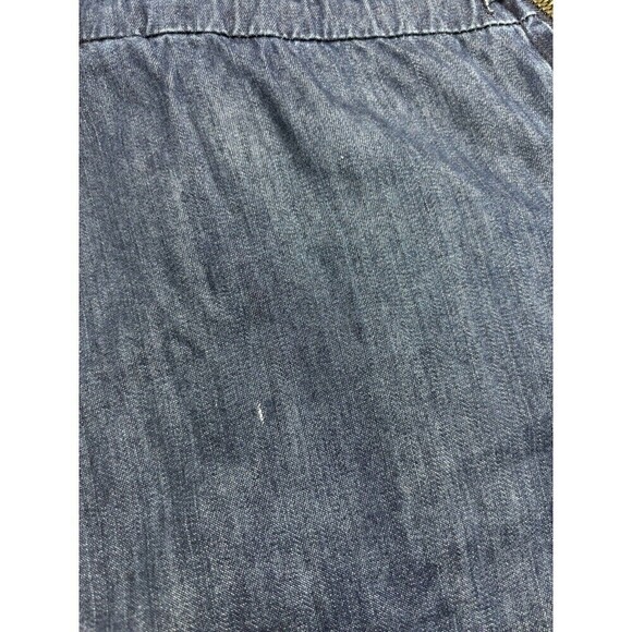 YFB Young Fabulous & Broke Denim Strapless Jumpsuit Dark Denim 4 Cargo Pockets - Picture 10 of 12